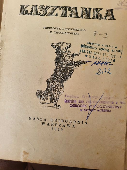 "Kasztanka" Antoni  Czechow 1949 rok