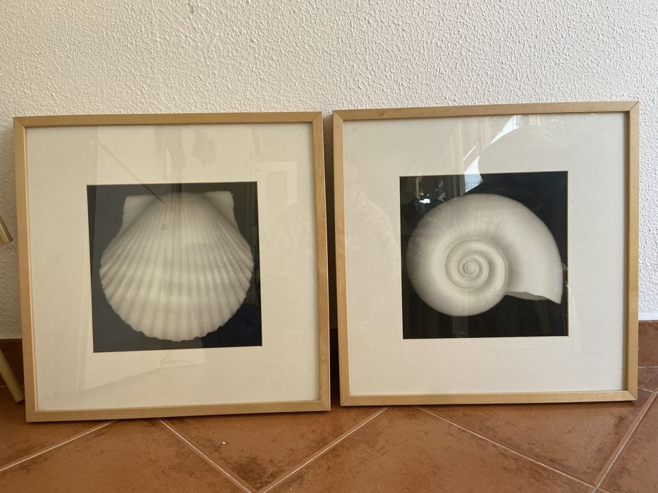 Quadros Ikea; gravura com passpartout e vidro
