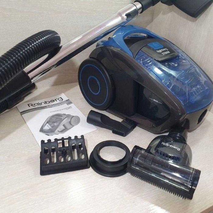 Пылесос 3700w комплект с турбощеткой 3 насадки 2.45л контейнер