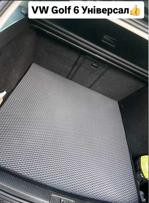 Коврик в багажник Skoda Fabia Octavia Golf Passat Peugeot KIA + ЛОГО