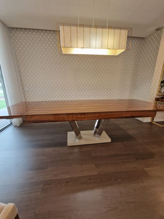Mesa de madeira 2m extensivel 3m