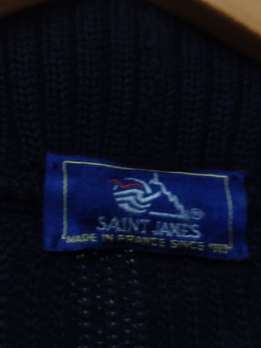 męski sweter XL Sainy James kardigan kolor granatowy ciemny niebieski
