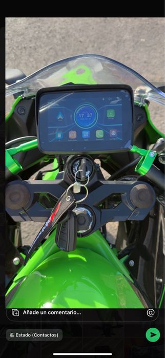 Monitor 5 polegadas CARPLAY Android auto + 2 Câmaras para Moto NOVO