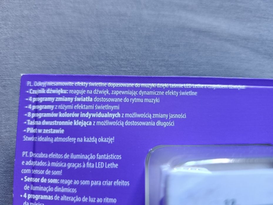 Nowa taśma LED 5m z czujnikiem dźwięku