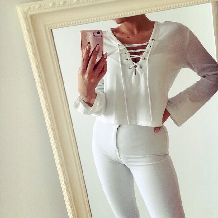 Bluza sznurowana top