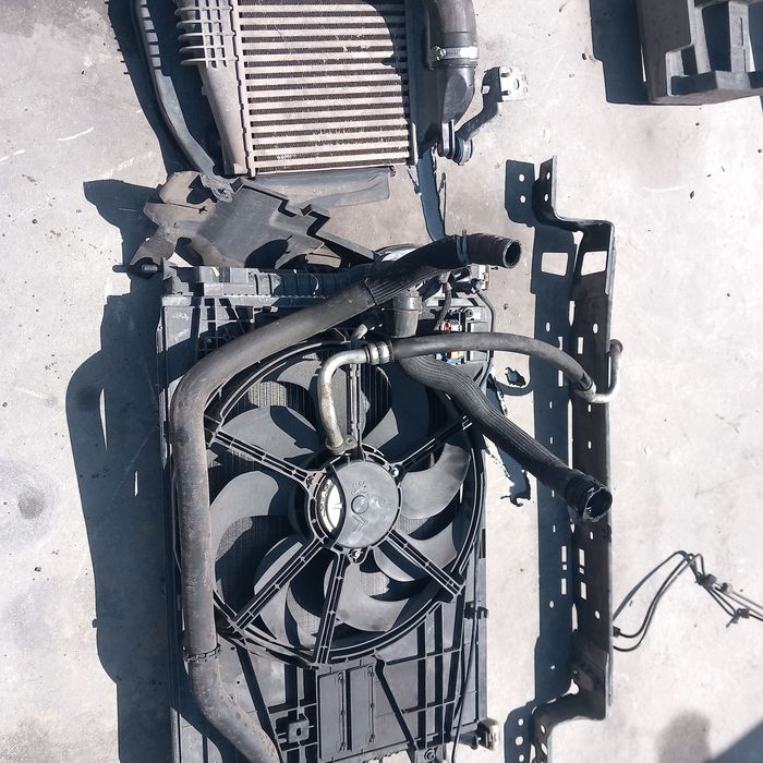 Conjunto radiadores e ventiladores peugeot 308 fase 2