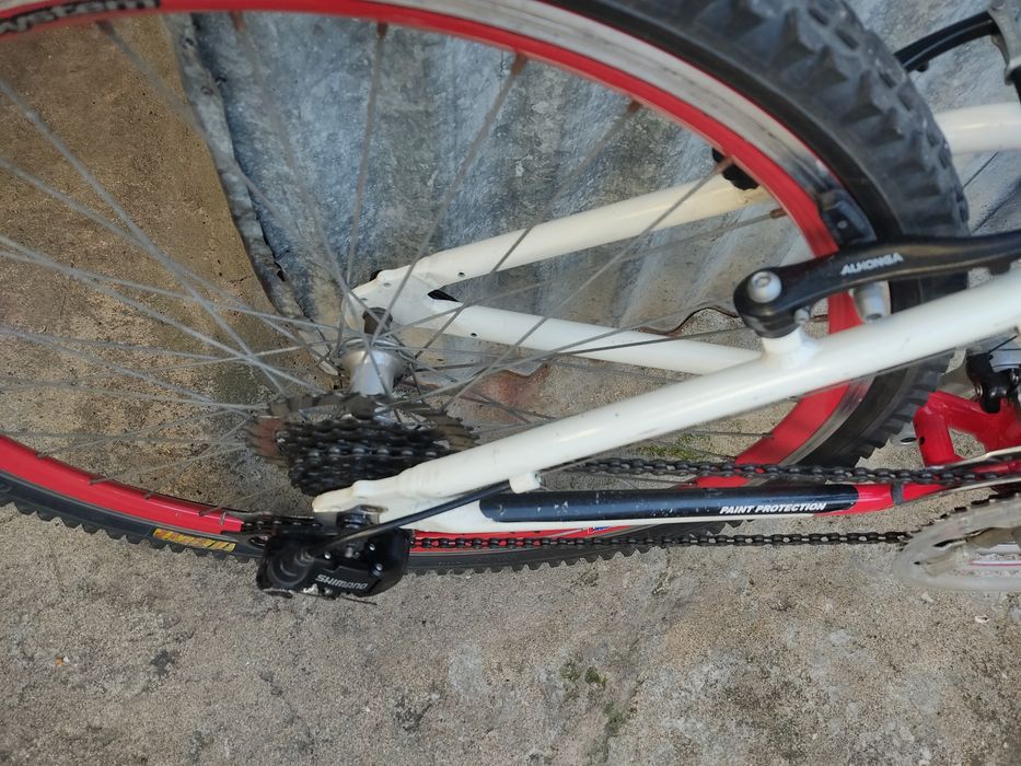 Tenho uma bicicleta em ALUMINIO