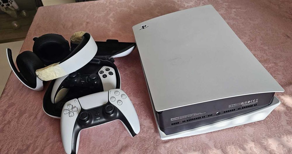 PS5 825GB c/leitor + DualSense Edge Completo + Pulse 3D + Comando Original