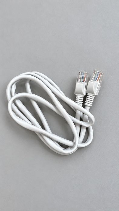 Cabo de rede Ethernet RJ45 branco - para router e computador
