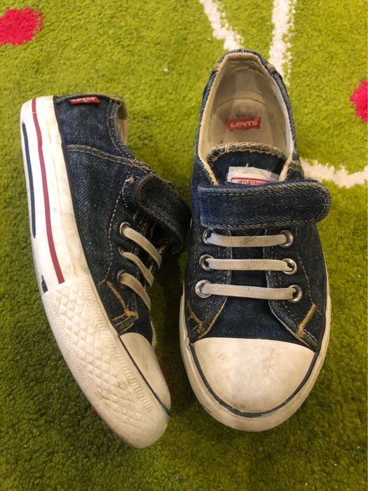 Кеды детские джинс Levi's Kids, цв. синий р.32/33 20,5см