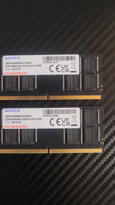 64GB DDR5 SO-DIMM 5600 MHz (2×32GB) ADATA – NOWE, wyjęte z mini-PC