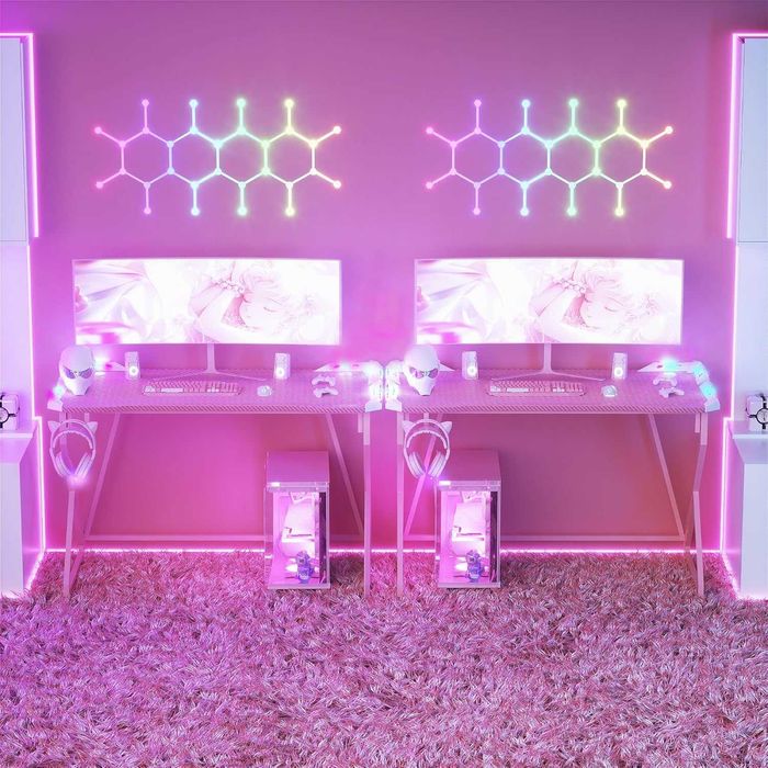 Nowe biurko / blat / stół / stolik / różowe / 120x60cm/ BEXEVUE !A989!