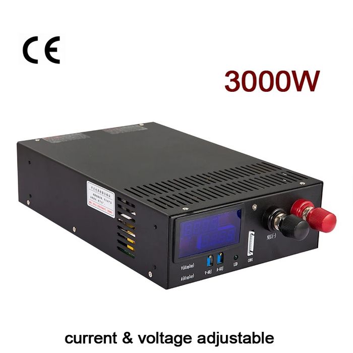 Zasilacz regulowany ładowarka 3000W 0-110V 0-27A