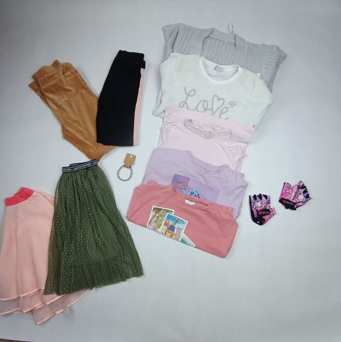 Paka ubrań dziewczęcych na jesień roz. 134/140