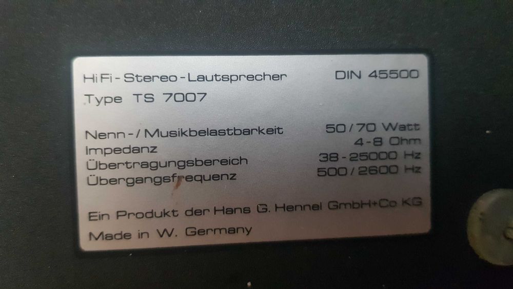Kolumny vintage Hi-Fi Stereo