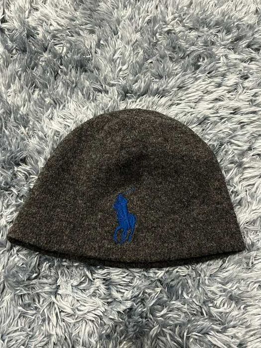 Polo Ralph Lauren Wełna Merino Szara Czapka