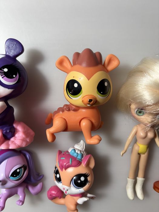 LPS littlest pet shop zestaw 4 figurki i lalka