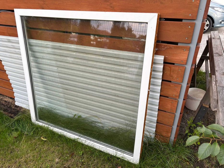 Okno PCV Białe 147x141  stałe, witryna