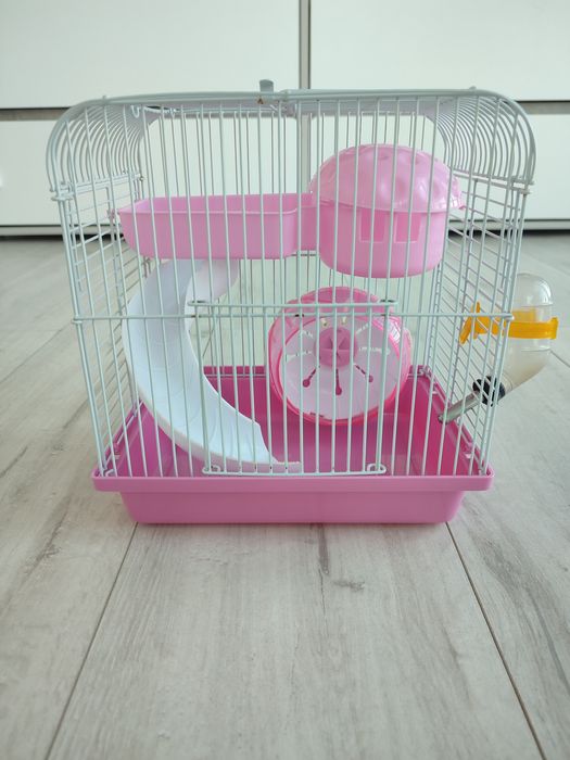 Нова клітка для хом’яка / гризунів з аксесуарами, 24×22×16 см