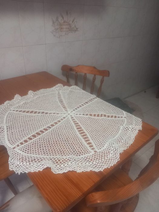 Toalhas de renda feitas a mão