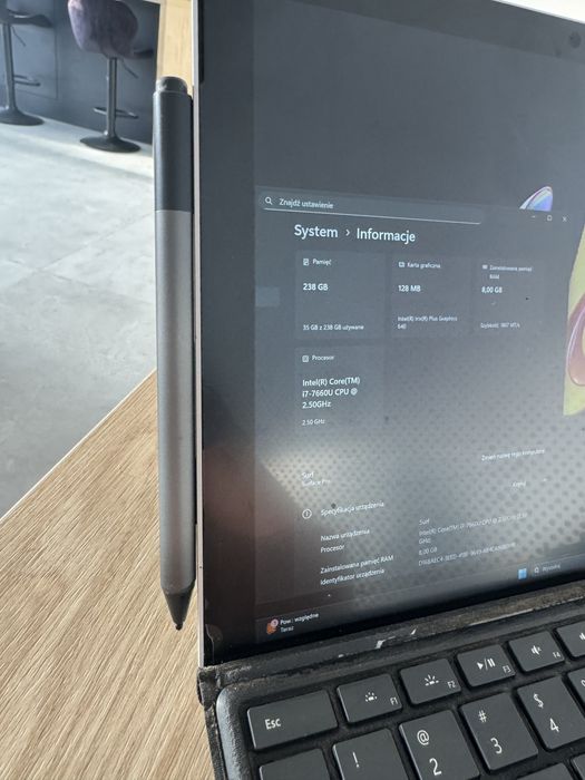 Tablet Surface 5 i7, 8gb, 256 + dock