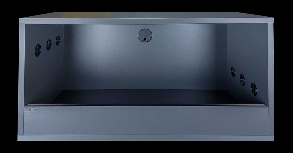 Terrarium z plyty meblowej 80x40x40 PRODUCENT Antracyt Sonoma Alaska