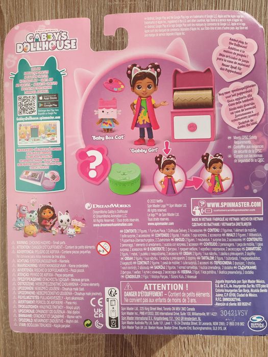 Gabby e a Casa de Bonecas e Bebé Cartão  - Novo