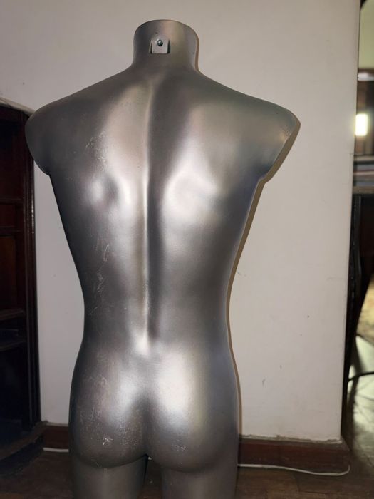 Busto manequim masculino em prata