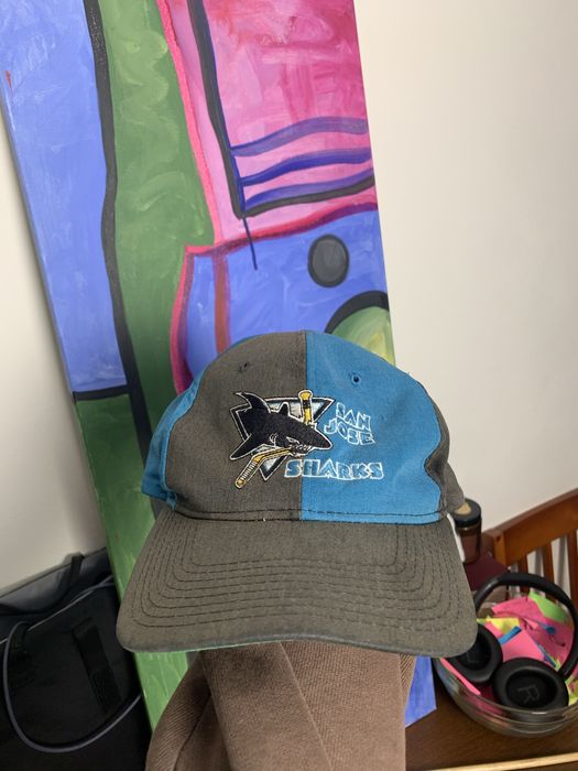 San Jose Sharks Vintage NHL 90S czapka z daszkiem hockey