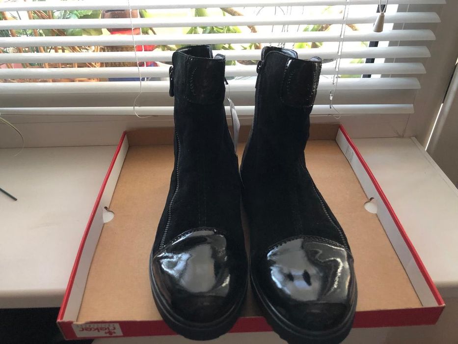 Новые женские зимние ботинки с натуральным мехом Rieker