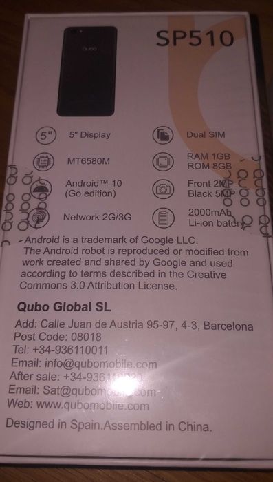 SD-510 e SP510 - telemovel swiss+one by Qubo