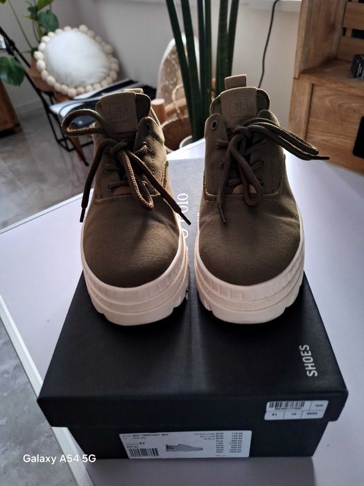 Marc o' Polo buty damskie  na grubej podeszwie