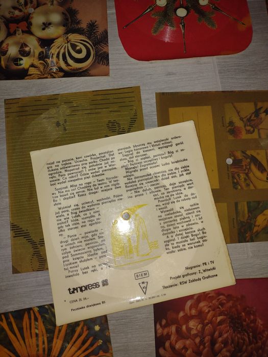 Stare pocztówki muzyczne dźwiękowe PRL lata '70