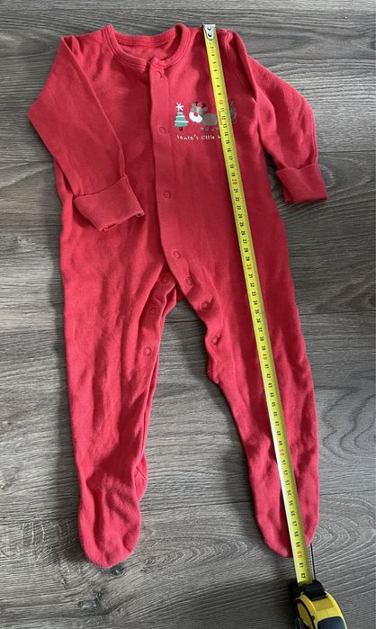 Новорічна різдвяна  піжама з оленем чоловічок 68- 74 розмір