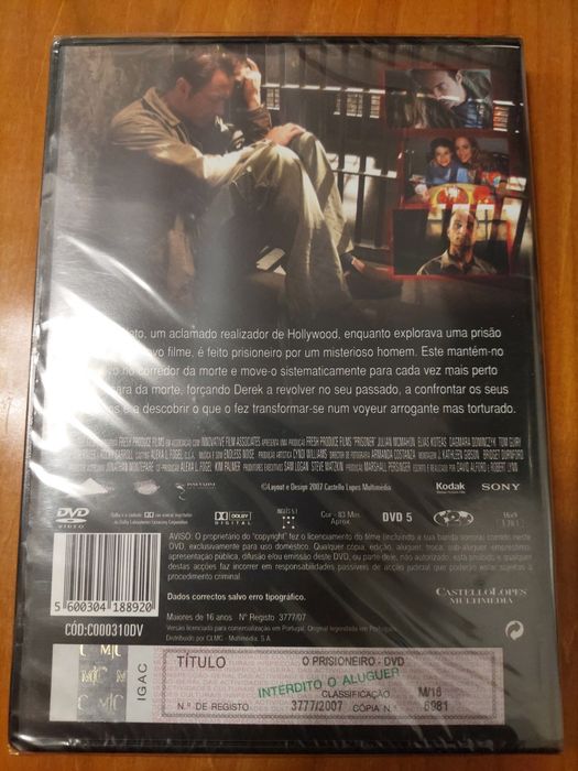 Dvd - Prisioneiro Novo selado