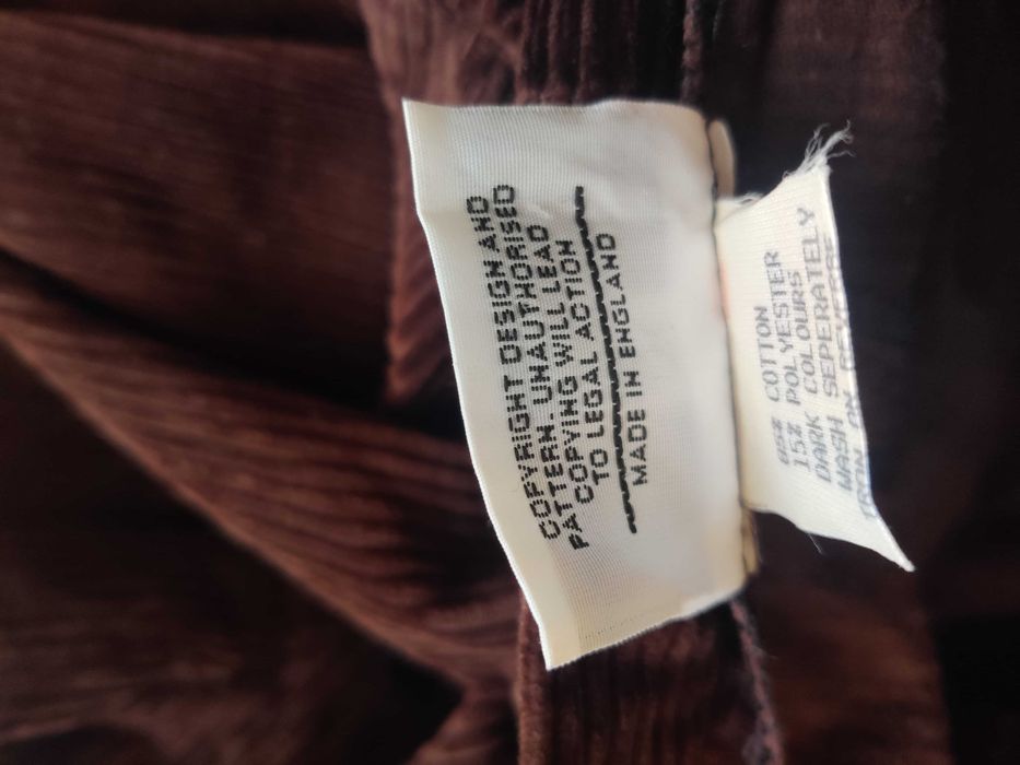 Spodnie damskie sztruksowe