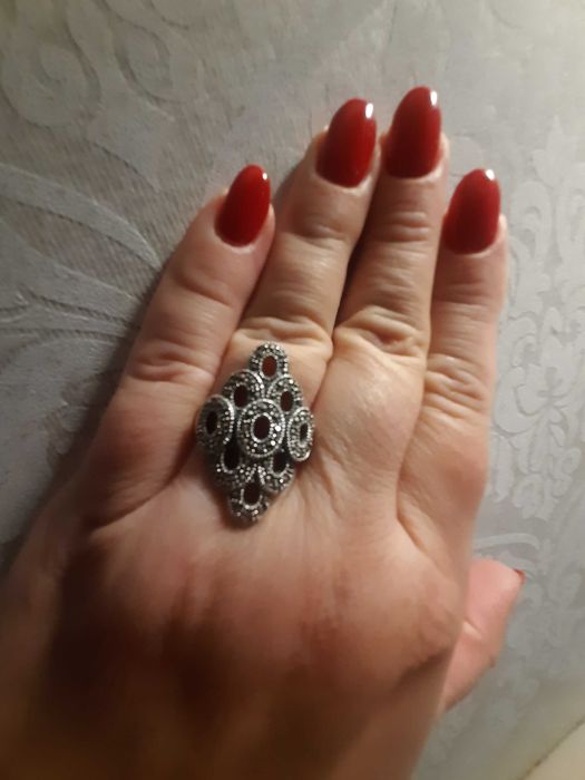 Pierścionek z markazytami