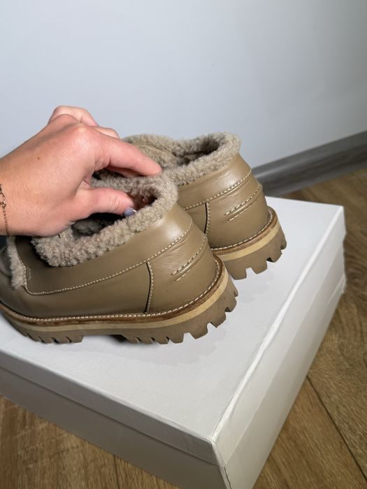 зимові лофери/броги/лоферы