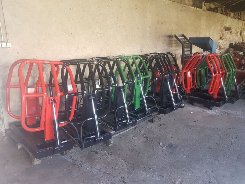 Pinça porta rolos nova para carregador frontal