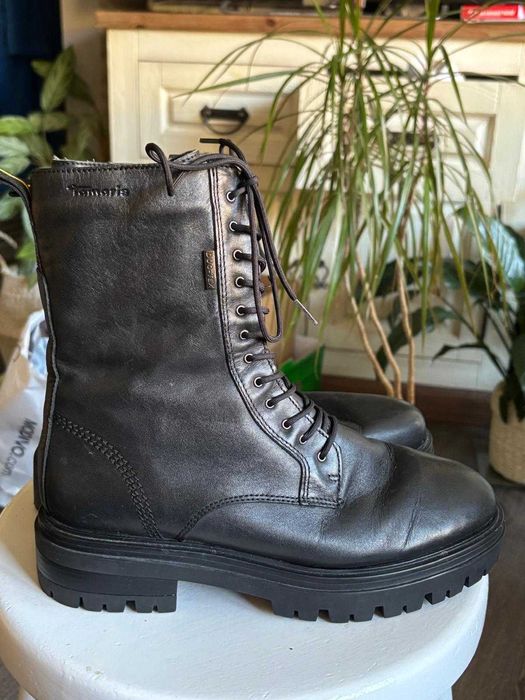 Botki skórzane Tamaris - rozmiar 39