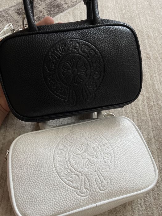Сумка Chrome Hearts bag, сумка через плече chrome hearts black and white, сумка хром хартс , chrome shoulder bag