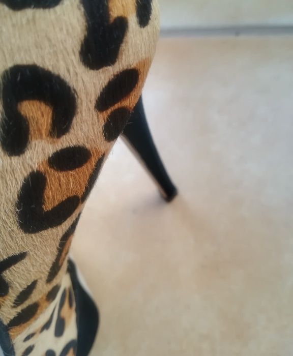 Sapato Salto Alto Leopardo Aldo Pele