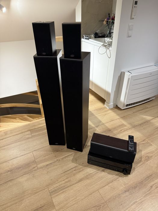 Ampituner Yamaha Rx-v375 + 5 glosnikow Prims kino Domowe