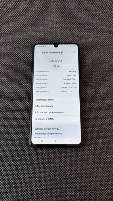 Samsung Galaxy A41 4/64GB SM-A415F/DSN | Dual SIM | Kompaktowy