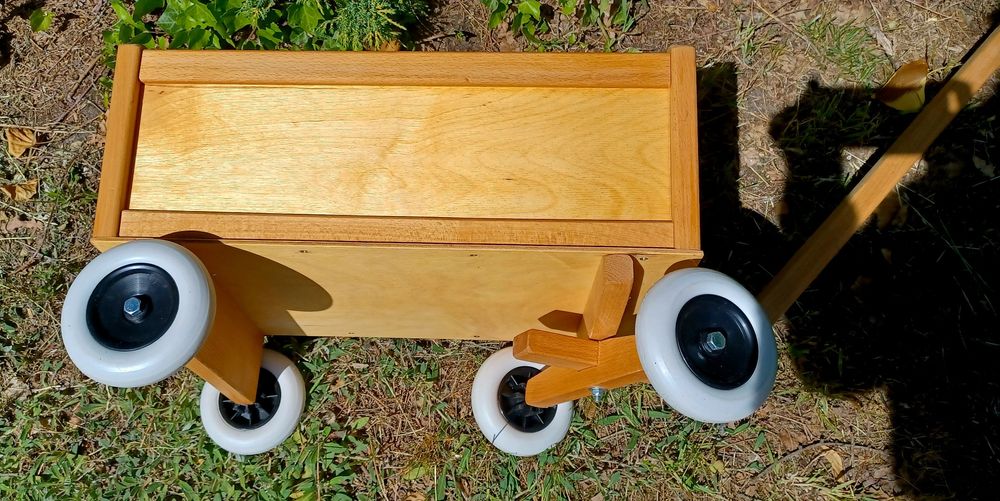 Drewniany wózek do ciągnięcia, wóz drabiniasty