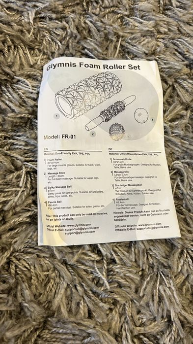 Rolo de massagem novo