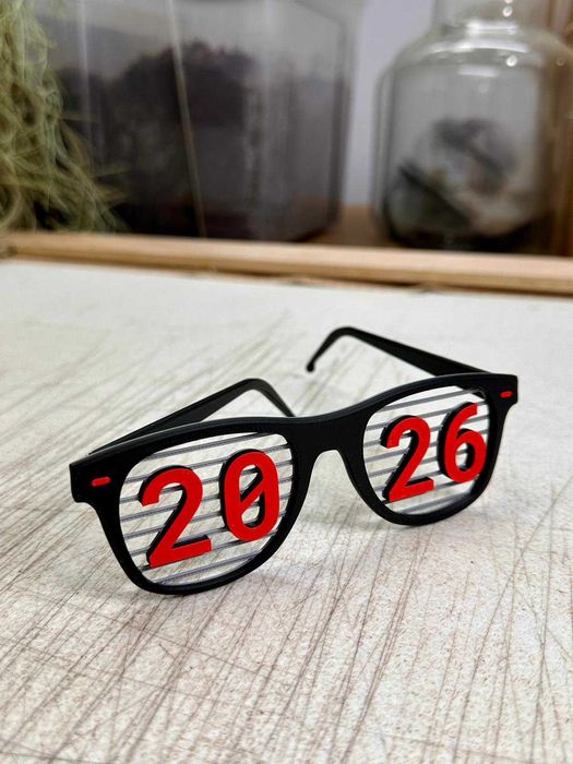 Okulary Sylwestrowe 2026. Gadżet na Nowy Rok/Imprezę Tematyczną.