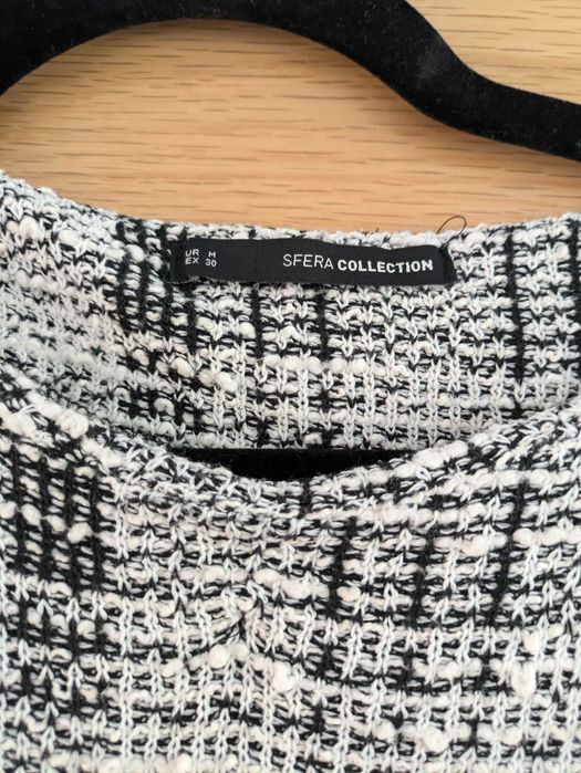 Vestido clássico preto e branco