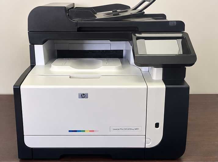 HP LaserJet Pro CM1415fnw Laser Cores Wi-Fi / Rede / Scanne
