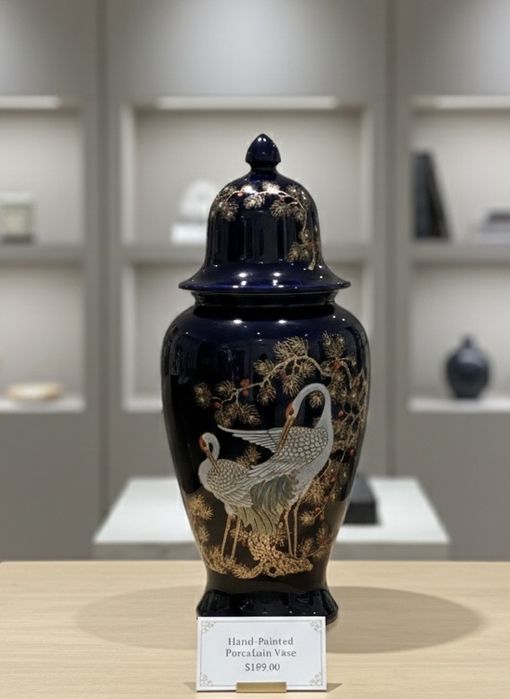 Vaso azul grande 10€